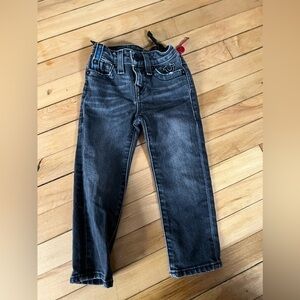 True Religion slim Geno youth black denim jeans